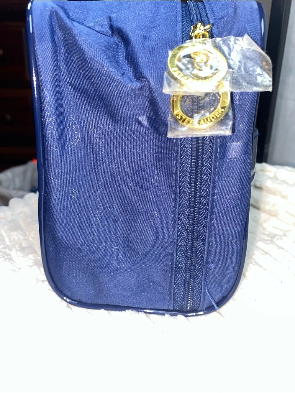 Estee Lauder Navy Blue Cosmetic Bag